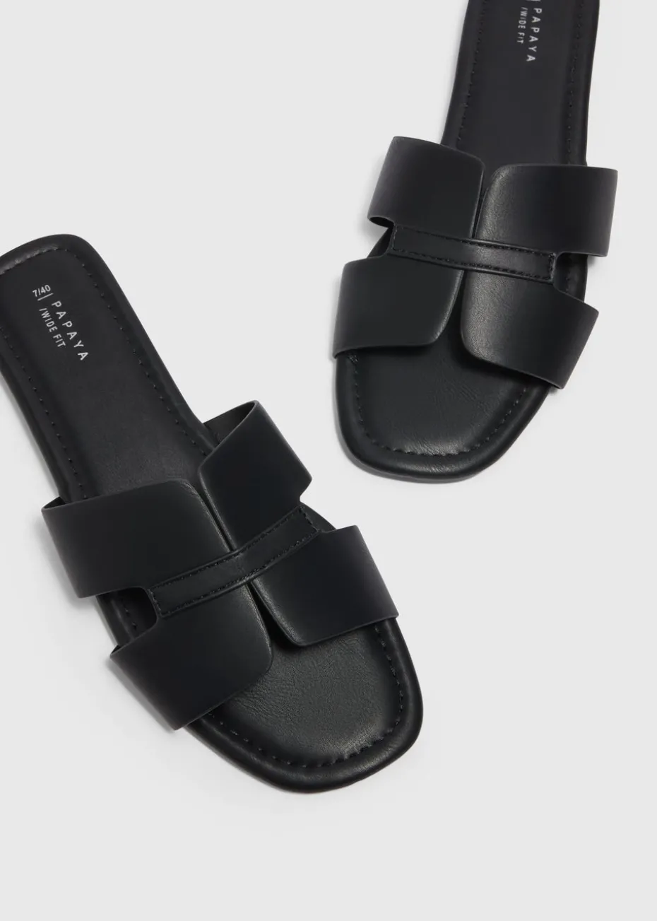 Black Mule Sandals