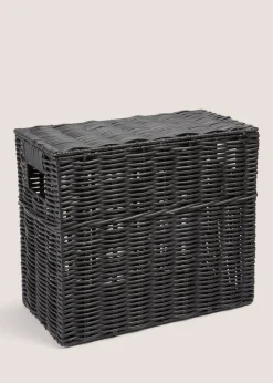 Black Narrow Toilet Storage Box