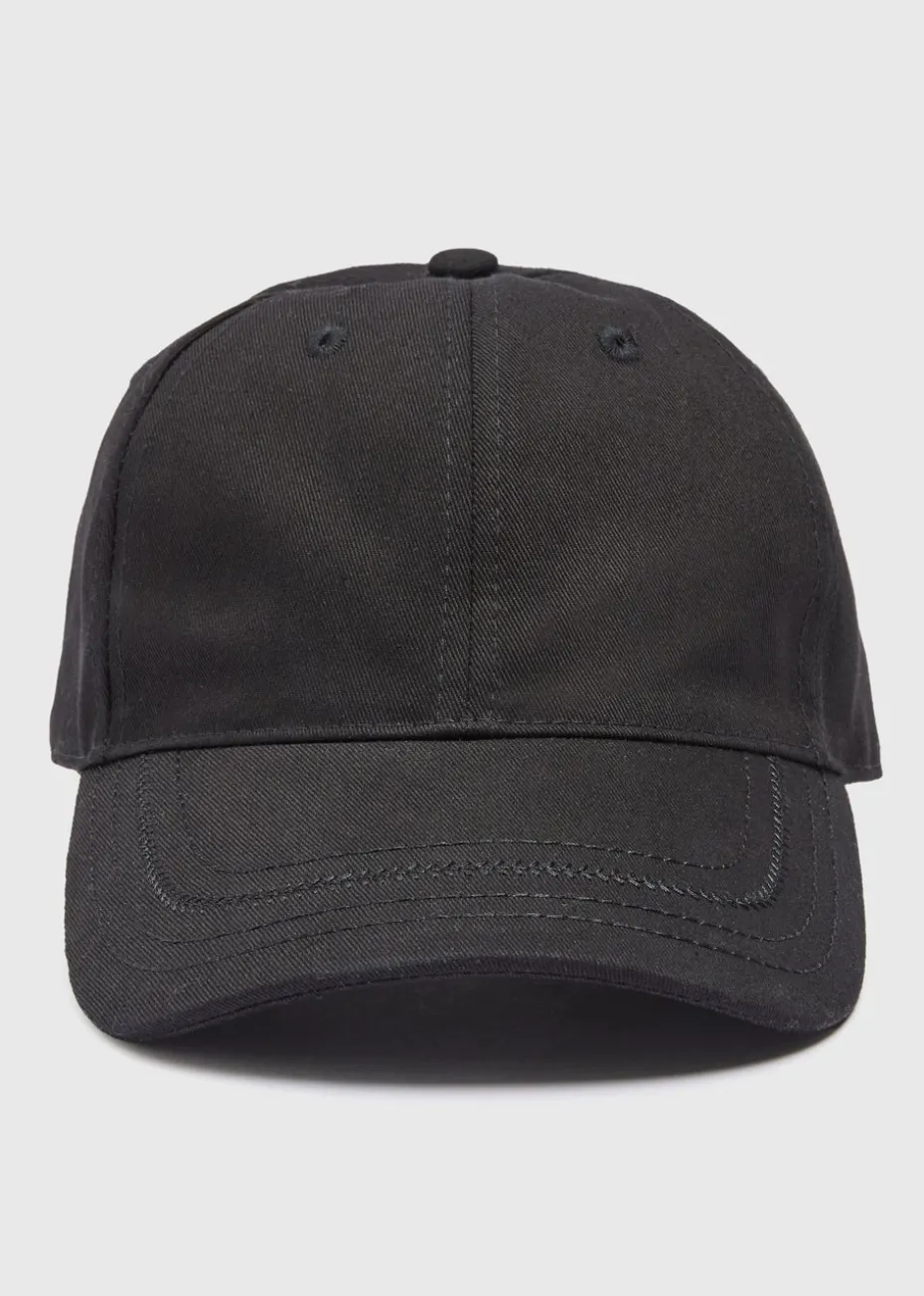 Black Plain Cap