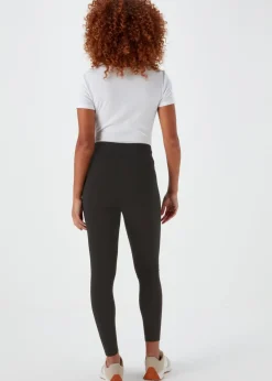 Black Plain Ponte Leggings