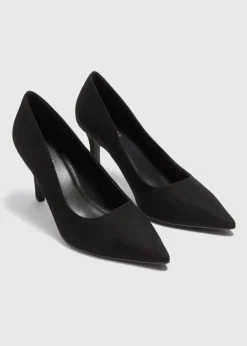Black Pointed Court Heels