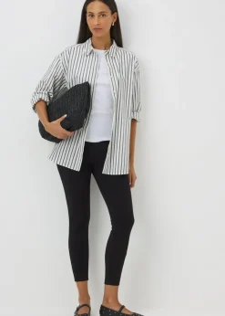 Black Ponte Leggings