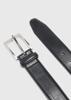 Black PU Brogue Belt