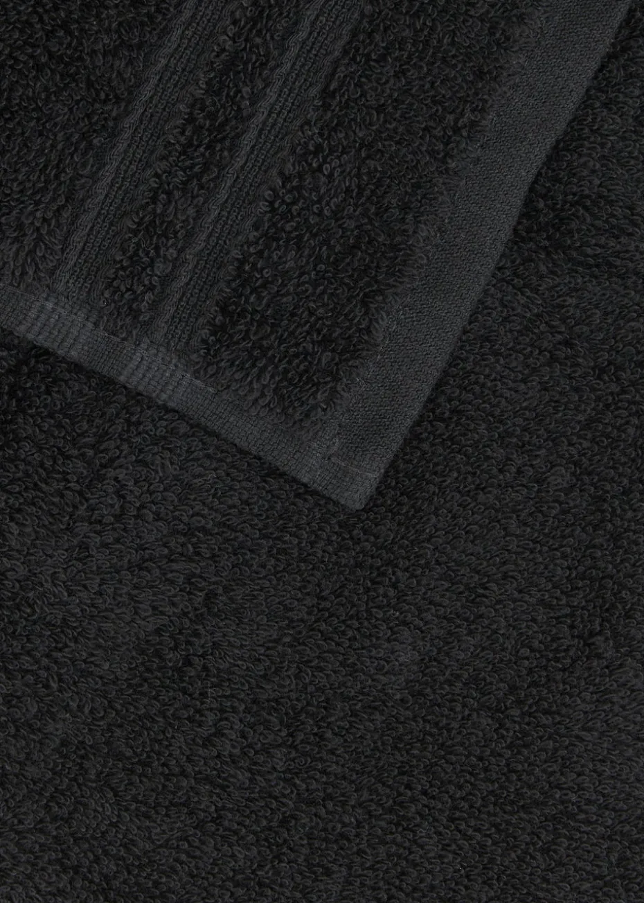 Black Quick Dry Bath & Pedestal Mat