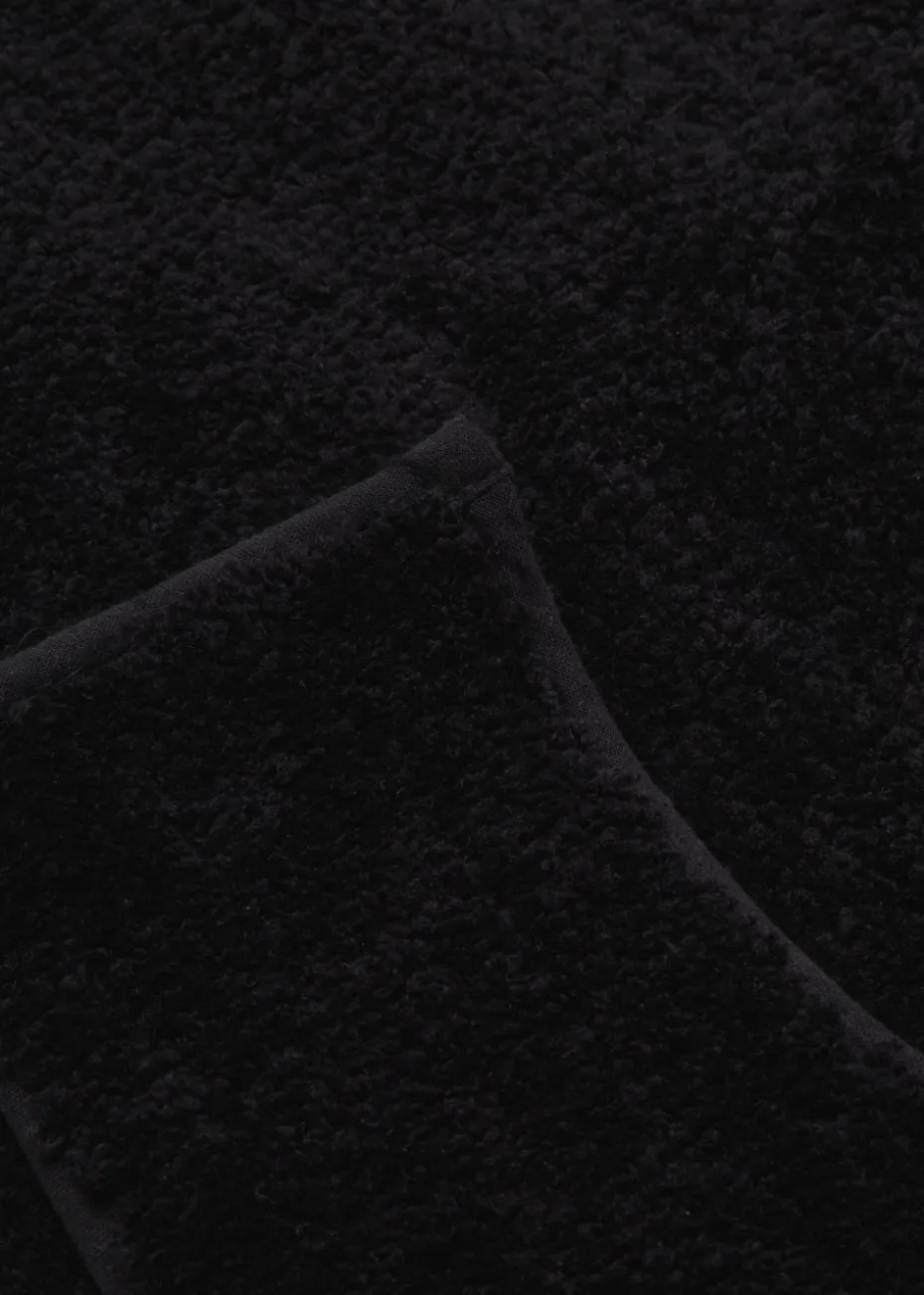 Black Quick Dry Bath & Pedestal Mat