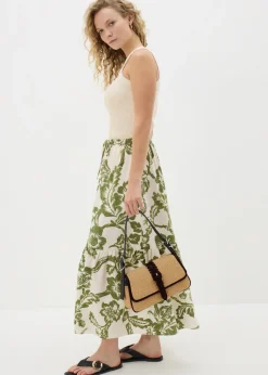 Black Raffia Shoulder Bag