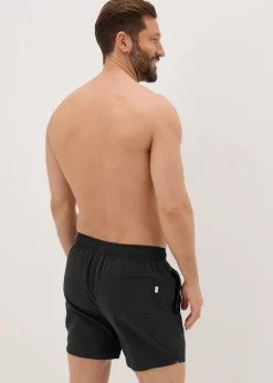 Black Regular Swim Shorts
