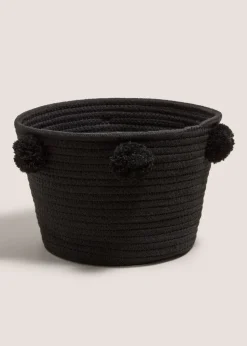 Black Rope Storage Basket