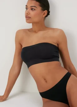 Black Seamless Bandeau