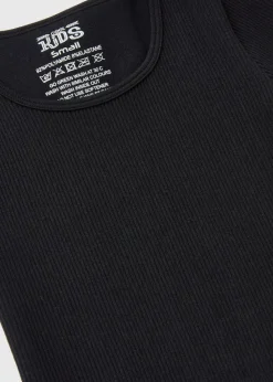 Black Seamless Ribbed Top (7-15yrs)