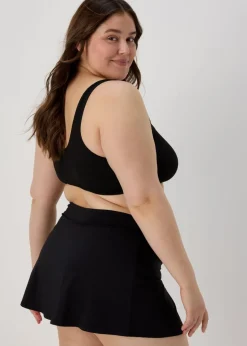 Black Skirted Bikini Bottoms