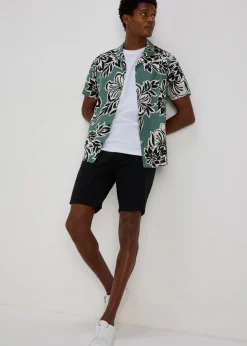 Black Slim Fit Chino Shorts