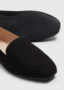 Black Slip On Flats