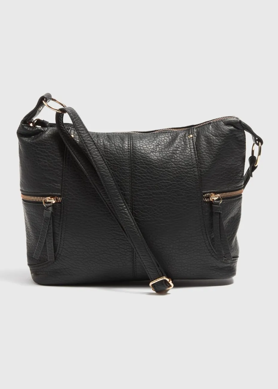 Black Slouch Cross Body Bag