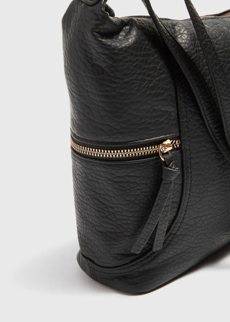 Black Slouch Cross Body Bag