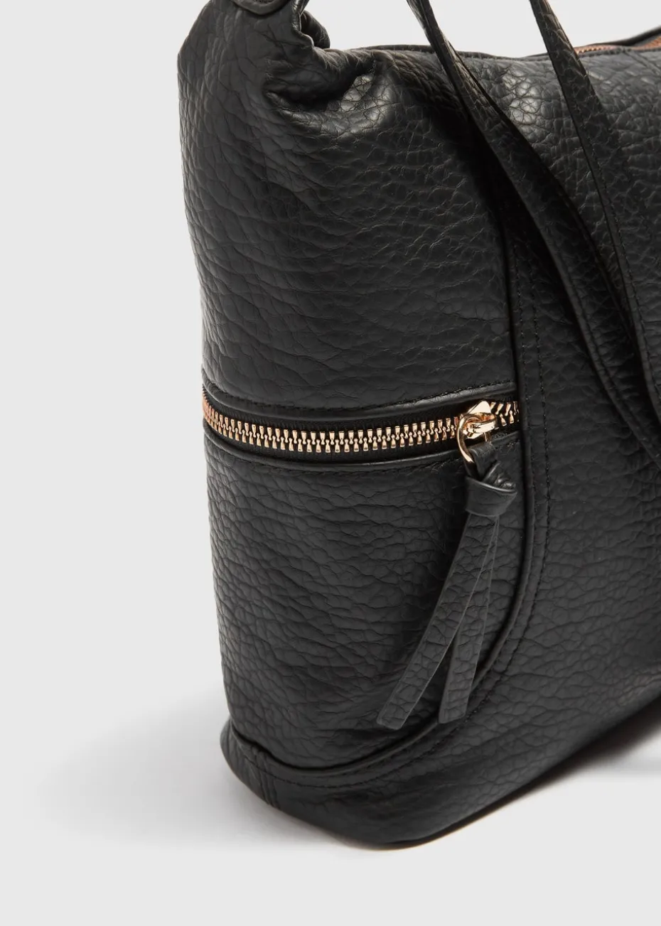 Black Slouch Cross Body Bag