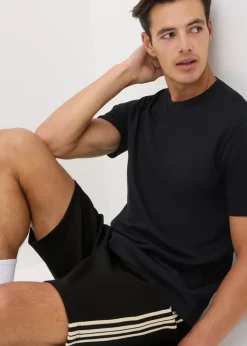 Black Smart Tape Co-Ord Shorts
