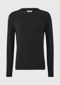 Black Soft Touch Crew Neck Jumper