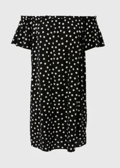 Black Spot Bardot Mini Dress