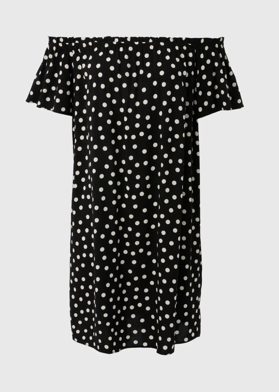 Black Spot Bardot Mini Dress