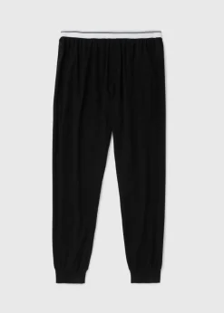 Black Stripe Jacquard Waistband Trousers