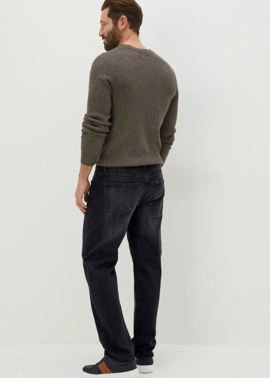 Black Wash Relaxed Fit Jeans