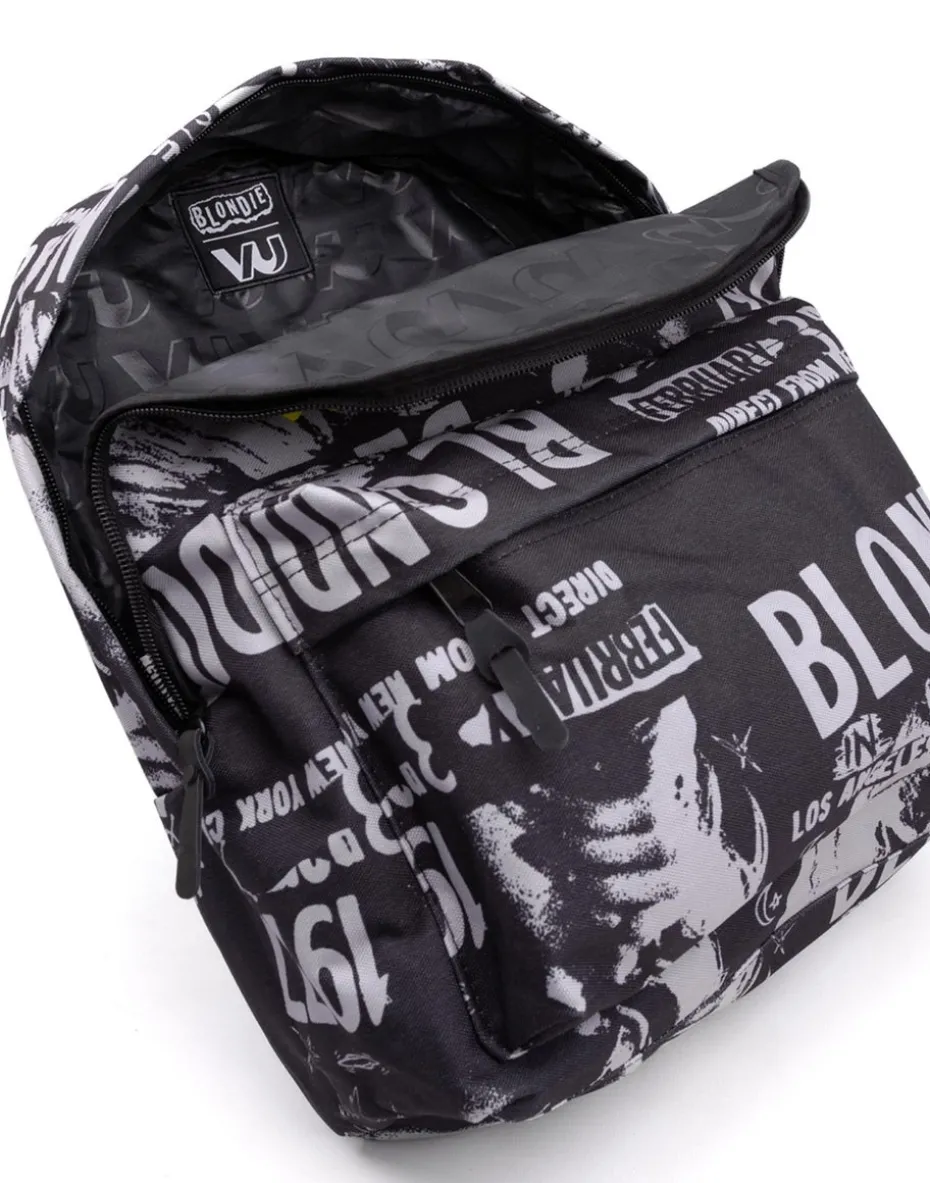 Blondie 1977 Band Poster Black Backpack