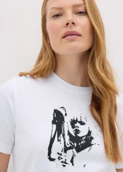 Blondie White Debbie Harry Graphic T-Shirt