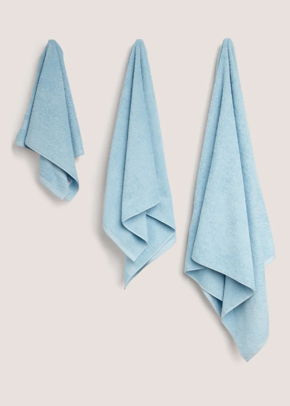 Blue 100% Cotton Towels