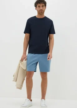 Blue Basic Jogger Shorts