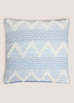 Blue Bobble Stripe Cushion