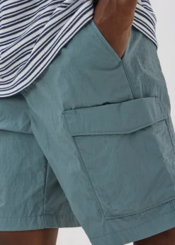 Blue Cargo Shorts