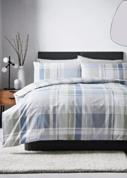Blue Check Duvet Set