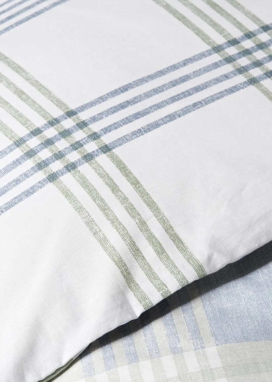 Blue Check Duvet Set