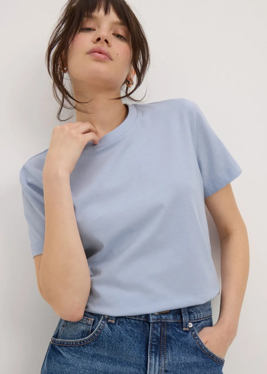 Blue Crew Neck T-Shirt