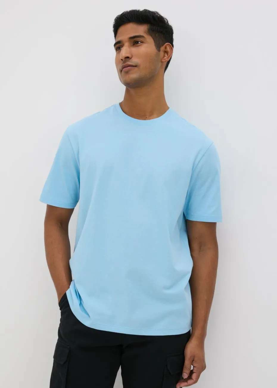 Blue Essential Crew Neck T-Shirt