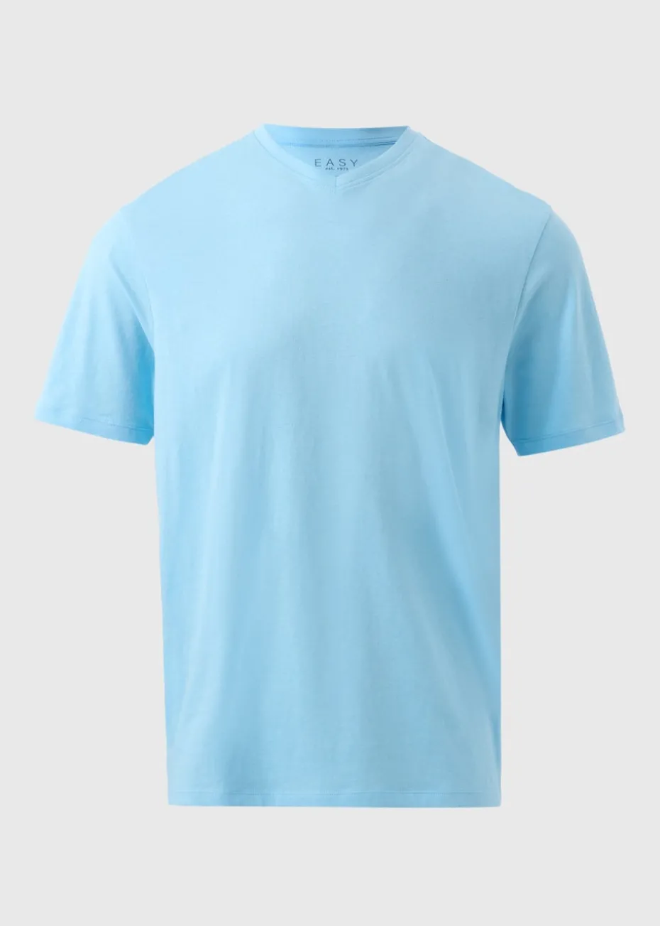 Blue Essential V-Neck T-Shirt
