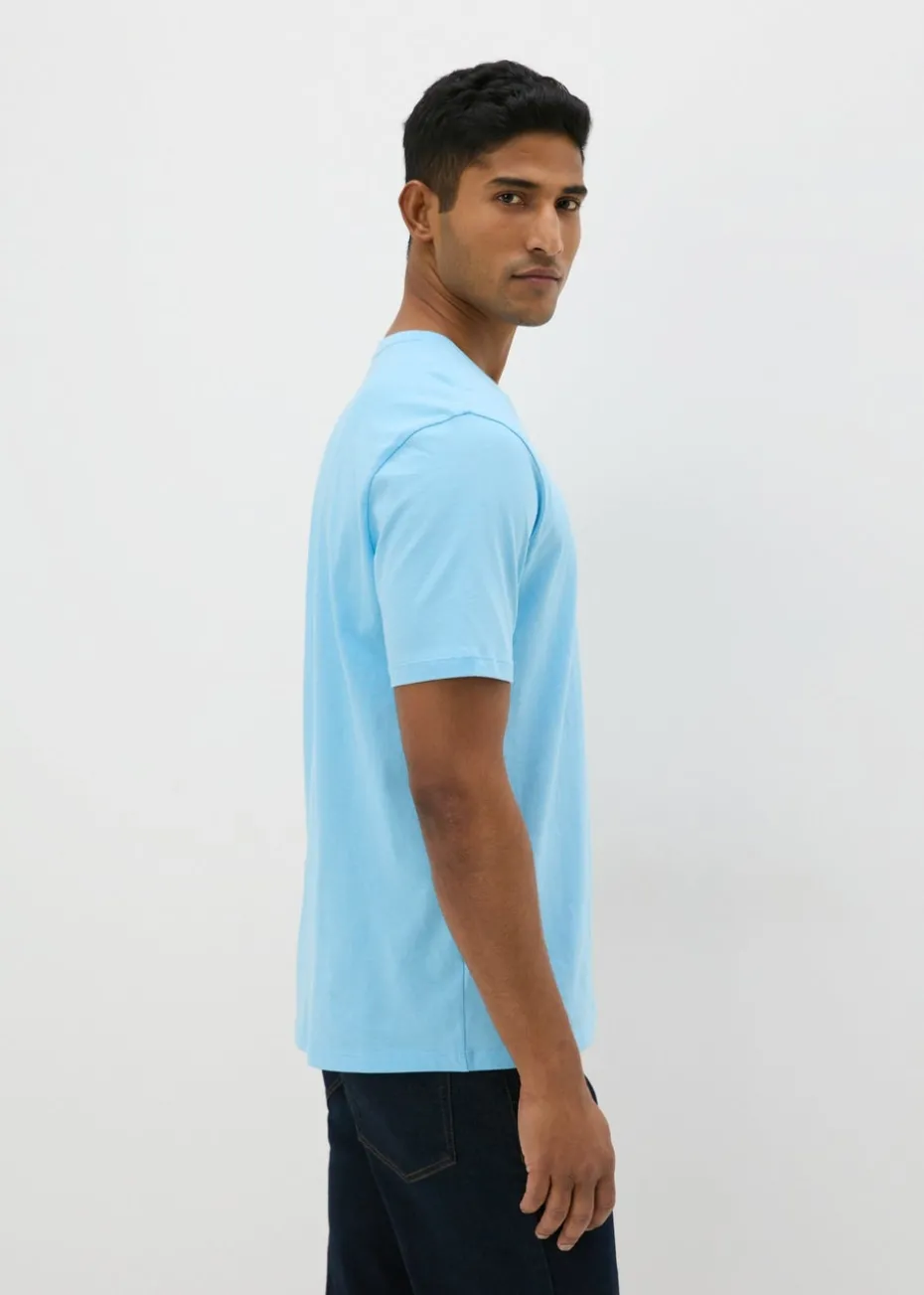 Blue Essential V-Neck T-Shirt