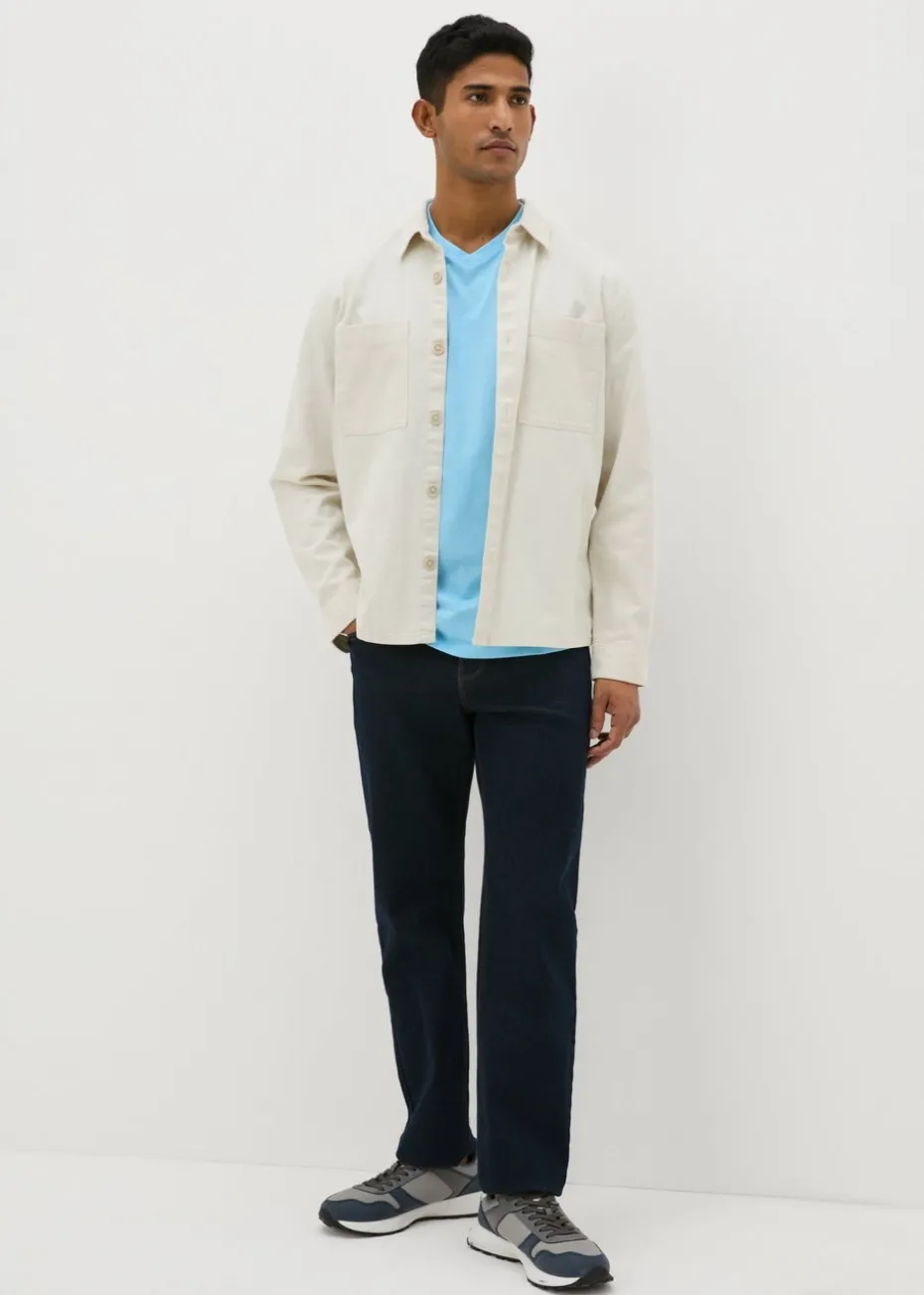 Blue Essential V-Neck T-Shirt