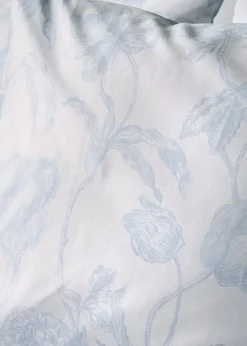 Blue Floral Sketch Duvet Set