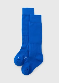 Blue Football Socks (Younger 6-Older 6.5)
