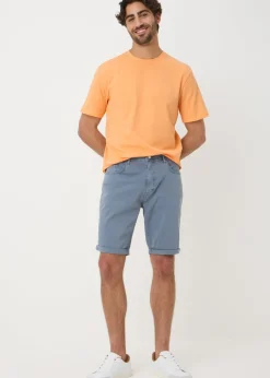 Blue Garment Dyed Shorts