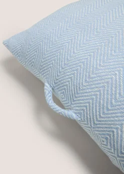 Blue Geo Floor Cushion