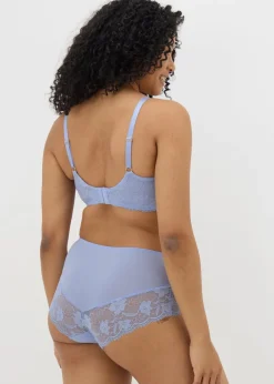 Blue Lace Midi Briefs