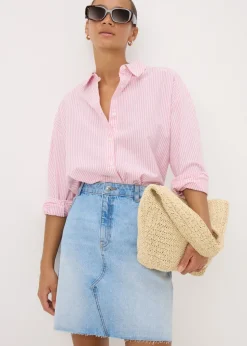 Blue Lightwash Mini Skirt