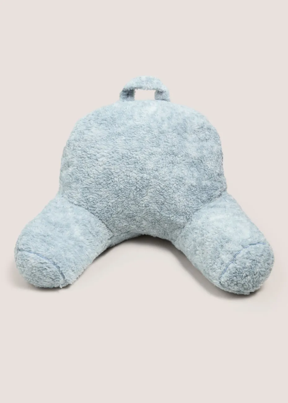 Blue Marl Teddy Cushion