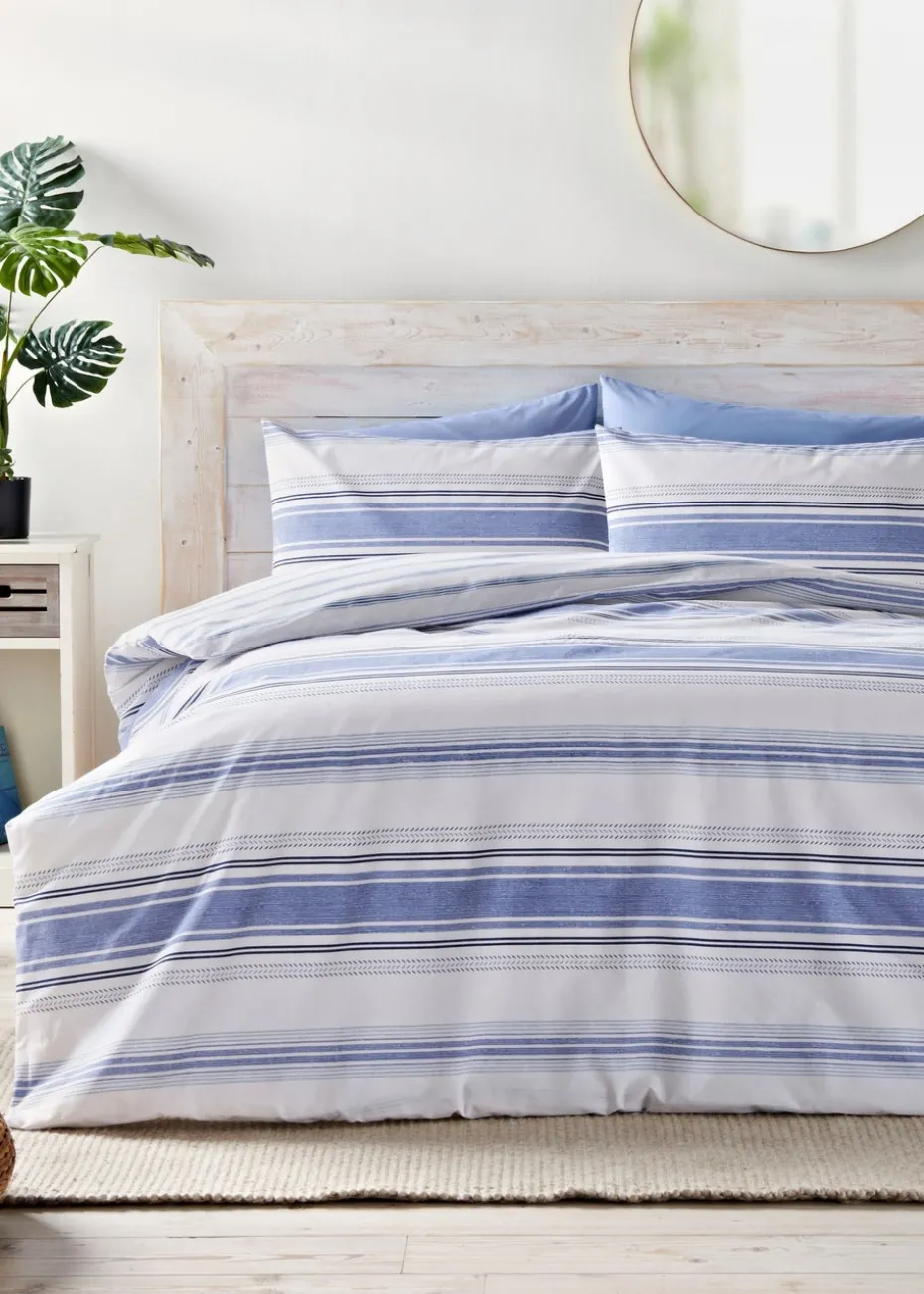 Blue Nautical Stripe Duvet Set