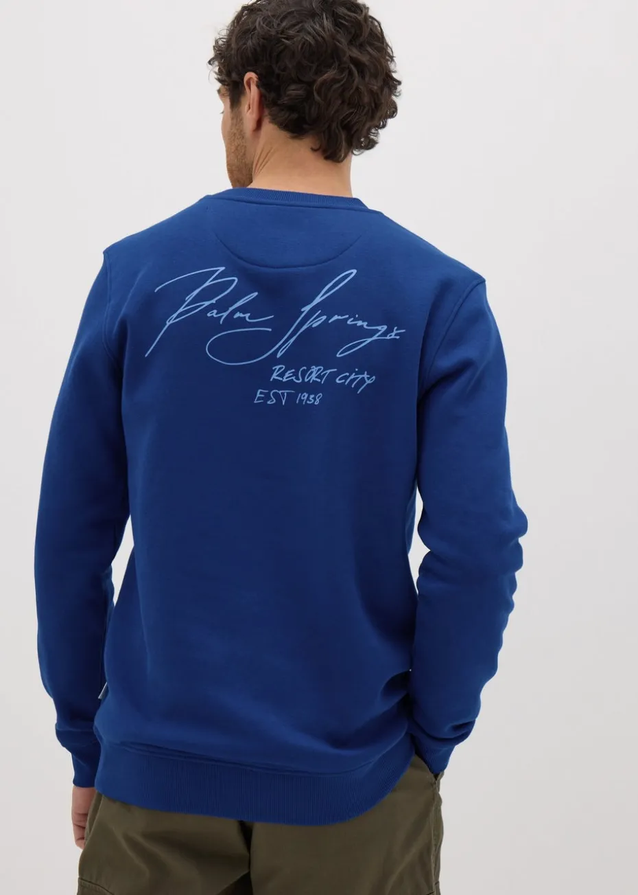 Blue Palm Springs Sweatshirt