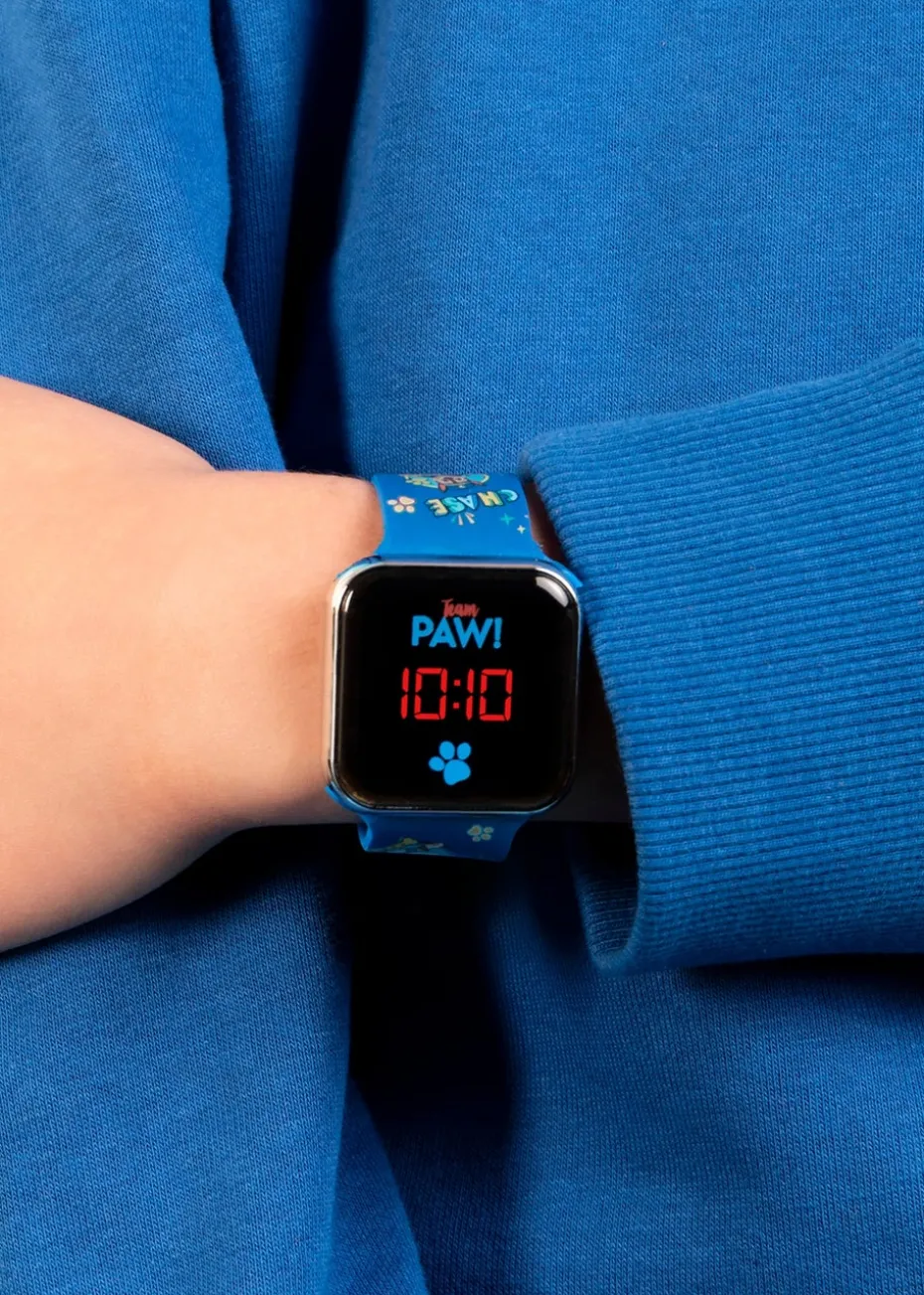 Blue Paw Patrol Printed Strap LED Watch