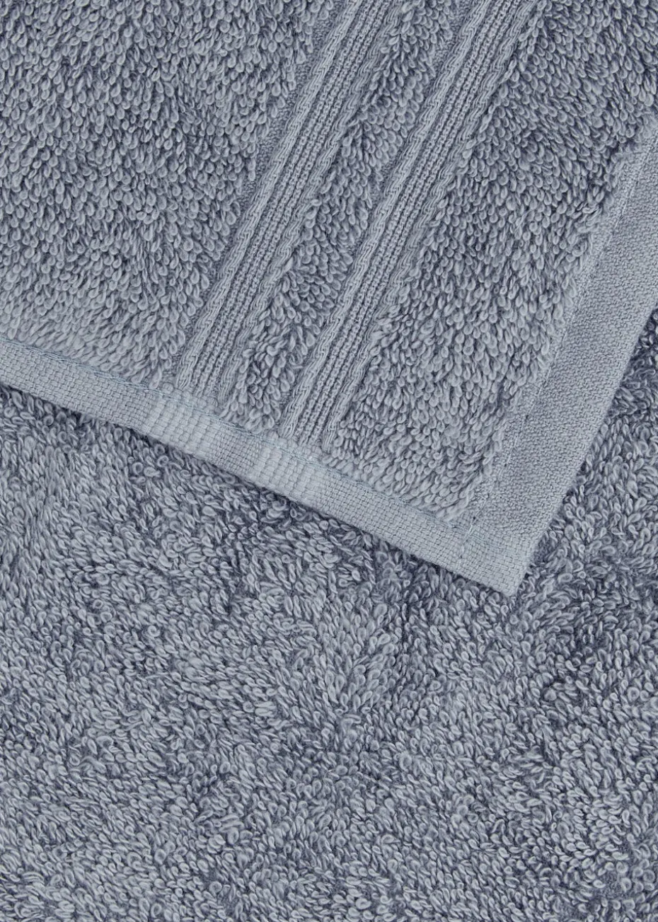 Blue Quick Dry Bath & Pedestal Mat